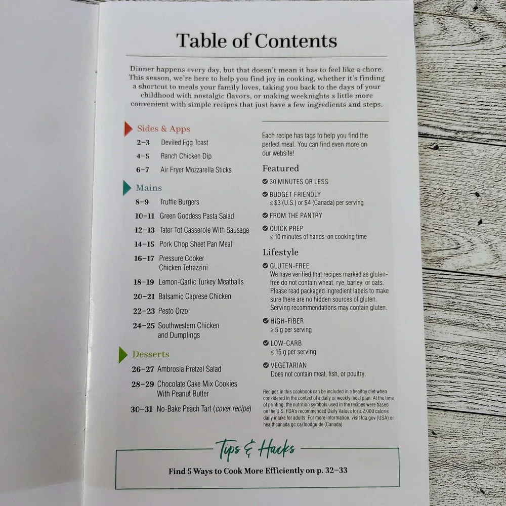 Pampered Chef 2023 Spring Summer Cookbook‎ Booklet VERY GOOD